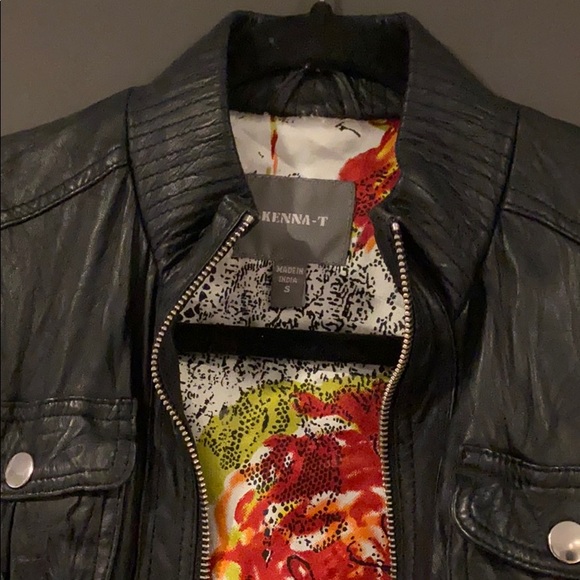 Leather Bomber Jacket by Kenna T - MOVING SALE 🔥 - Picture 2 of 10